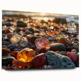 Large abstract wall art featuring swirling blue and green tones on canvas, suitable for bedroom or dining room decor.