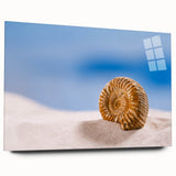 Large abstract wall art featuring swirling blue and green tones on canvas, ideal for bedroom or dining room decor.