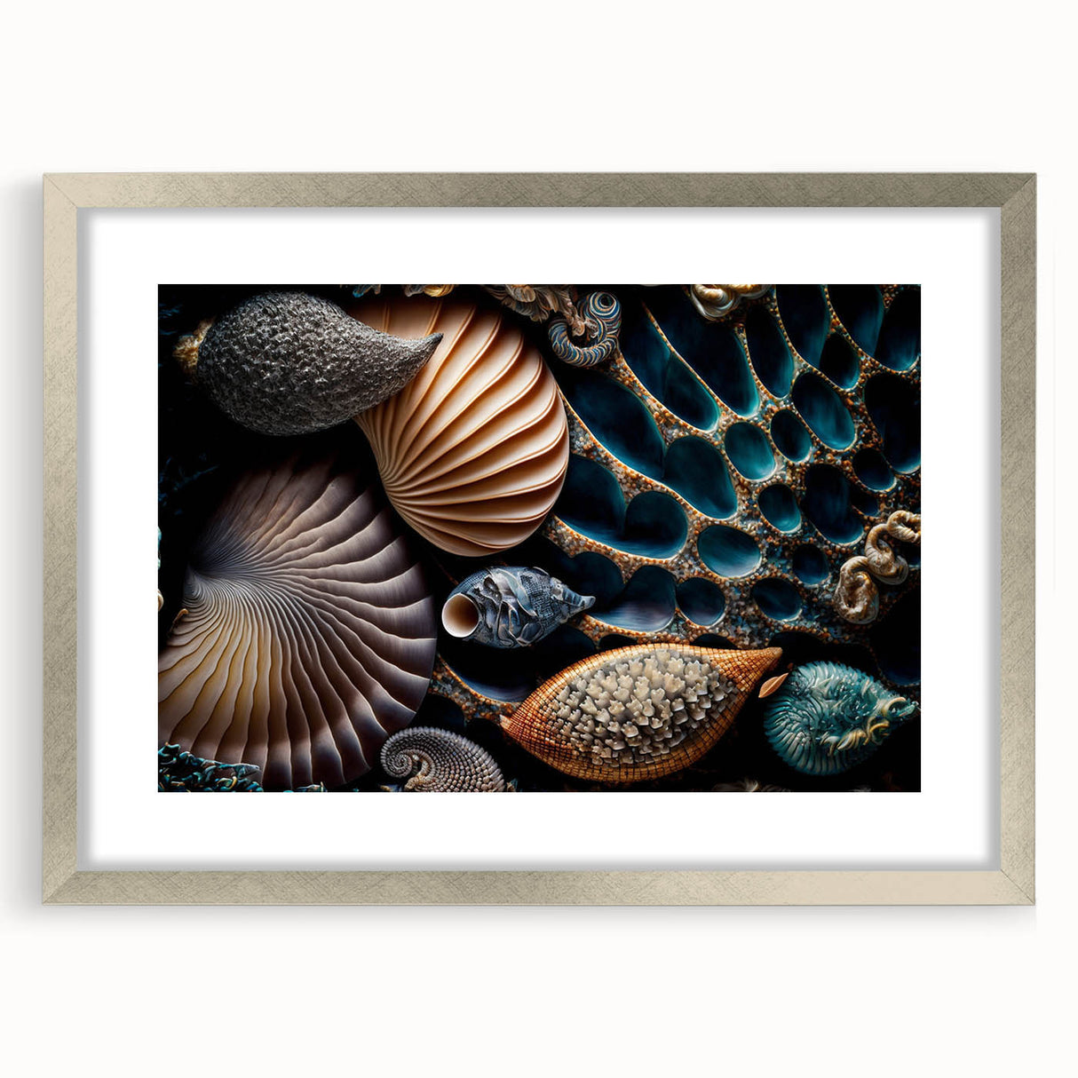 Textured abstract art print in muted earth tones on canvas, ideal for bedroom wall decor.