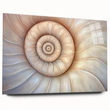 Large abstract wall art print in vibrant blue and green tones on canvas, ideal for bedroom or dining room decor.