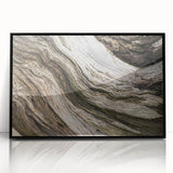 Large abstract wall art featuring swirling blue and green tones on canvas, ideal for modern living room decor.