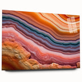 Large abstract wall art featuring swirling blue and gray patterns on canvas, ideal for bedroom or dining room decor.