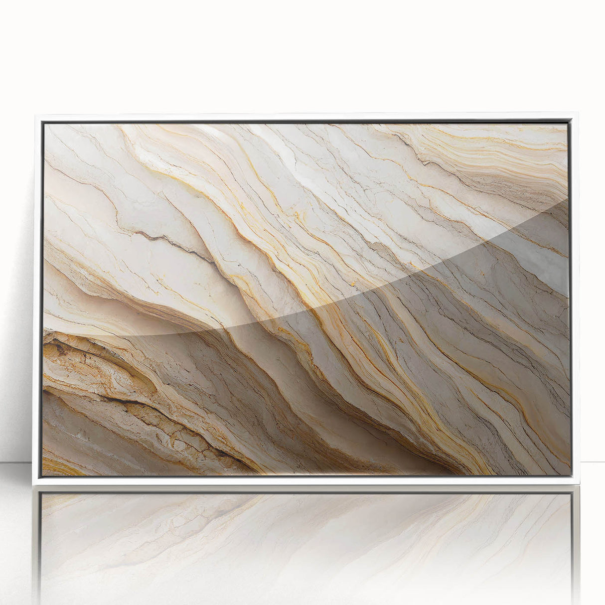 Art deco poster featuring a serene nature scene in soft pastel shades on canvas, ideal for nursery wall art.