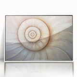 Art deco poster featuring a stylized nature scene in pastel shades on canvas, suitable for modern nursery wall decor.