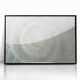 Large abstract wall art featuring swirling blue and green tones on canvas, ideal for modern living room decor.