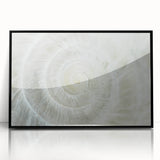Large abstract wall art featuring swirling blue and green tones on canvas, ideal for modern living room decor.