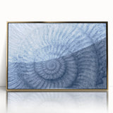 Large art print of a stylized mid-century modernist tree in muted green and brown tones on canvas.