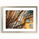 Textured art print featuring abstract swirls in muted earth tones on canvas, suitable for bedroom ambiance.