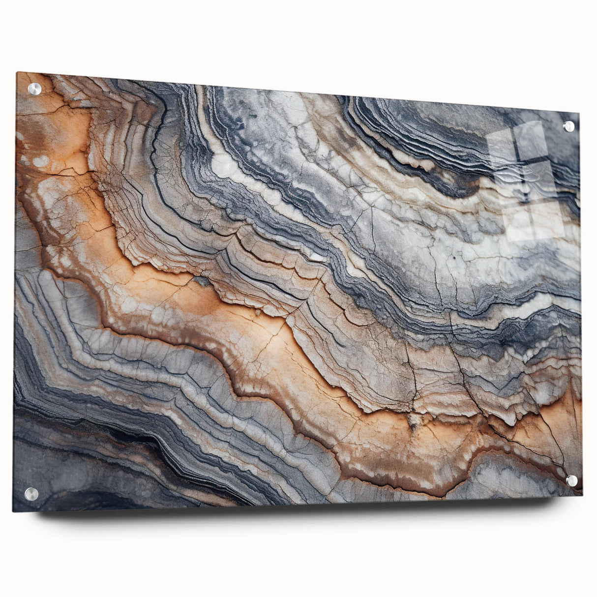 Large abstract wall art on canvas featuring swirling blue and green tones, suitable for bedroom or dining room decor.