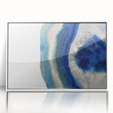 Art deco poster featuring a serene landscape with soft pastel colors on canvas, suitable for nursery wall art.