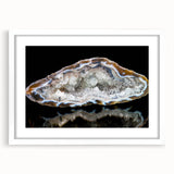 Abstract art print featuring swirling blue and green hues on canvas, suitable for bedroom or dining room decor.