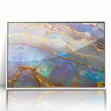 Art deco poster featuring a stylized nature scene in pastel colors on canvas, ideal for nursery wall art.