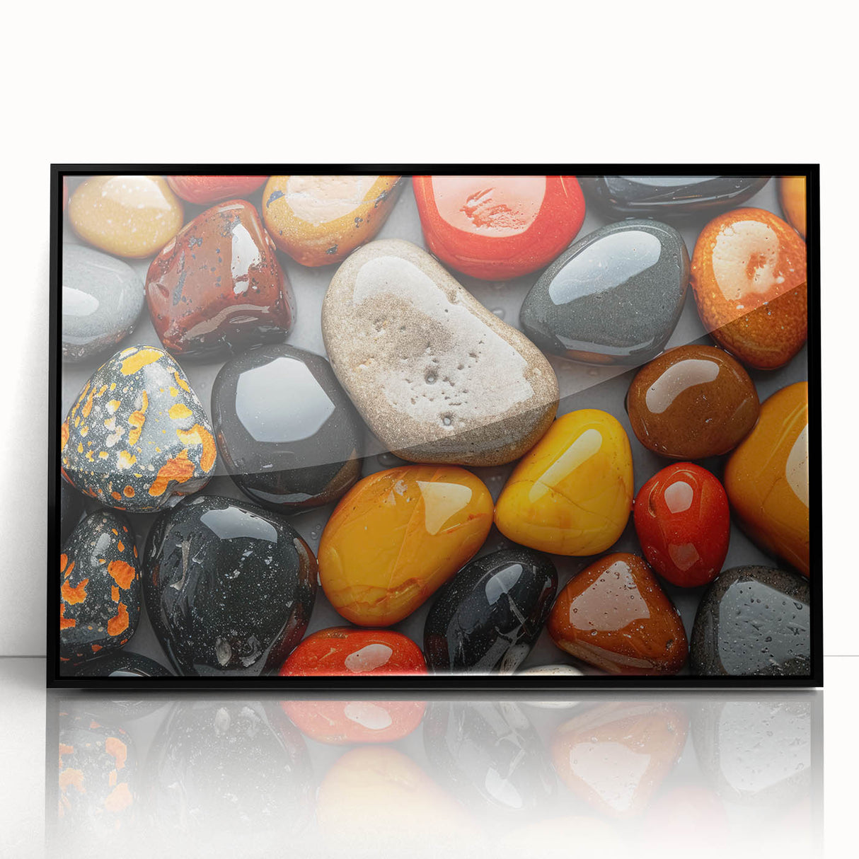 Large abstract wall art featuring fluid shapes in earthy tones on canvas, ideal for modern living room decor.