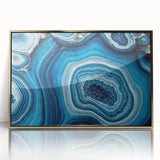 Large art print of a mid-century modernist landscape in muted earth tones on canvas, suitable for nursery wall decor.