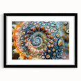 Extra large abstract art print on canvas, featuring vibrant, textured swirls of multiple colors.