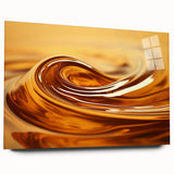 Large abstract wall art featuring swirls of blue and green, ideal for bedroom or dining room decor, printed on canvas.