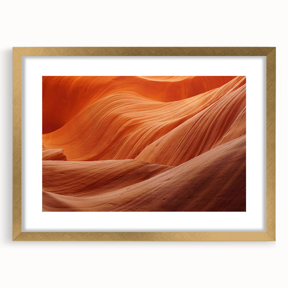 Extra large abstract art print with textured swirls in earth tones on canvas, ideal for living room decor.
