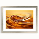 Textured abstract art print featuring swirling blue and green hues on canvas, suitable for bedroom wall decor.