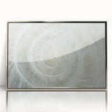 Mid-century modernist art featuring geometric shapes in pastel colors on canvas, suitable for nursery wall art.