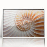 Art deco poster featuring a serene nature scene in muted green and soft beige tones on canvas.