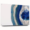 Large abstract wall art featuring swirling blue and green tones on canvas, suitable for bedroom or dining room decor.