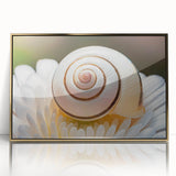 Large art print of a serene forest landscape in soft green and brown tones on canvas, ideal for modern nursery wall decor.