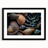 Extra large, textured abstract art print featuring vibrant, colorful swirls on canvas, suitable for living room decor.