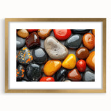 Abstract textured art print with swirling gray and cream tones on a large canvas, ideal for living room decor.