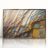 Large art print of a serene forest landscape in muted green and brown tones on canvas, suitable for modern nursery decor.