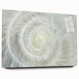 Large abstract wall art with swirling blue and green tones on canvas, suitable for bedroom or dining room decor.
