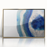 Large art print of a serene forest landscape in muted green and brown tones on canvas, ideal for modern nursery wall decor.