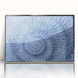 Mid-century modernist art depicting a serene forest scene in muted green and brown tones on canvas.