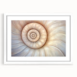 Abstract art print featuring swirling patterns in muted earth tones on canvas, suitable for bedroom or dining room decor.