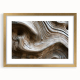 Extra large abstract art print on canvas featuring swirling textures in muted earth tones, ideal for living room decor.