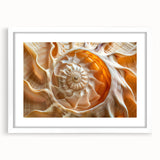 Abstract art print featuring swirling blue and green tones on canvas, suitable for dining room or bedroom decor.