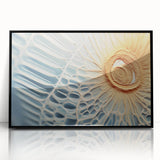 Large abstract wall art featuring swirling blue and green hues on canvas, ideal for modern living room décor.