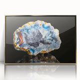 Large art print of a serene woodland scene in muted green and brown tones on canvas, ideal for modern nursery wall decor.