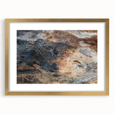 Extra large abstract art print with textured swirls in earth tones on canvas, suited for living room decor.