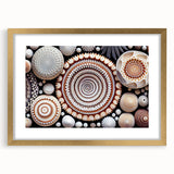 Extra large abstract art print with textured swirls in muted earth tones on canvas, ideal for living room decor.