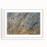 Abstract art print featuring swirling blue and green patterns on canvas, suitable for bedroom or dining room decor.