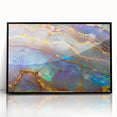 Large abstract wall art featuring swirling blue and green colors on canvas, ideal for modern art wall decor.