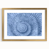 Extra large textured abstract art print featuring swirling blue and gray tones on canvas, suitable for living room decor.