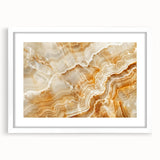 Abstract art print featuring swirling blues and greens on a rolled canvas, suitable for bedroom or dining room decor.