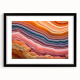 Extra large abstract art print featuring a textured mix of vibrant colors on canvas, ideal for living room decor.