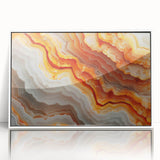 Art deco poster featuring a serene nature scene in pastel shades, ideal for nursery wall art.