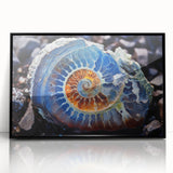 Large abstract wall art depicting fluid, organic shapes in earthy tones on canvas, suitable for modern art wall decor.