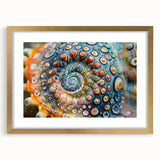 Extra large abstract art print featuring textured swirls in earthy tones on canvas, ideal for living room decor.