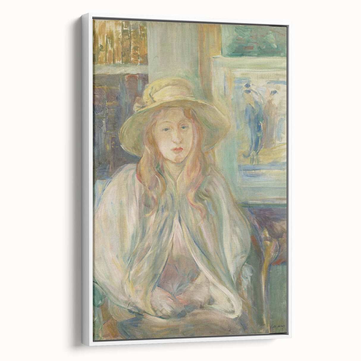 Extra large vintage poster art featuring a colorful abstract design on black background, ideal for living room decor.