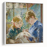 Vintage poster art featuring a colorful abstract design on a black background.