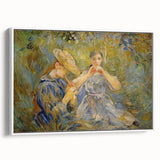 Vintage poster art featuring a colorful abstract design on a black background.